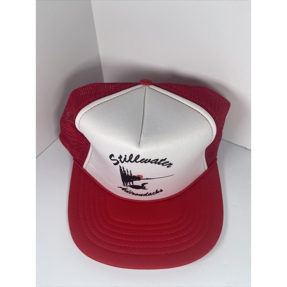 Vintage Stillwater Adirondacks NY Snapback Trucker Hat Cap Mesh Rope New… - Picture 3 of 9